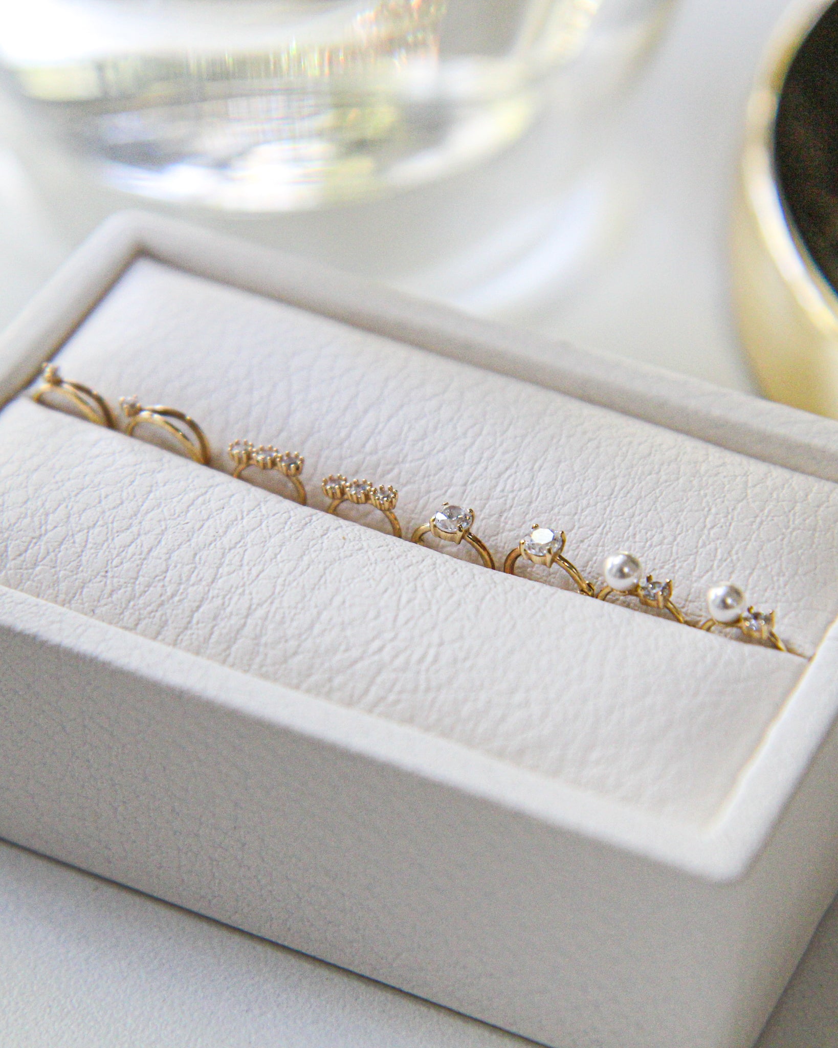 Lumearie 14k Solid Gold Mini Huggie Earring Collection